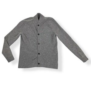 Abercrombie & Fitch Cardigan Men Small Gray Long Sleeve Button Wool VTG